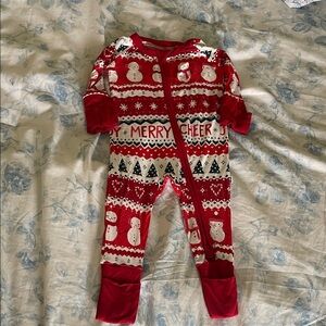 Little Sleepies Red Snowman Pajamas